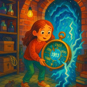 Skoczek Czasu w piwnicy